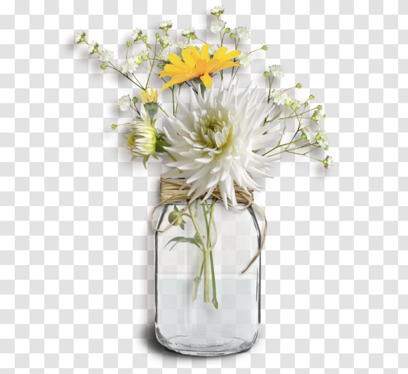 Floral Design Flower Bouquet Cut Flowers Vase - Floristry - Mason Jar Transparent PNG