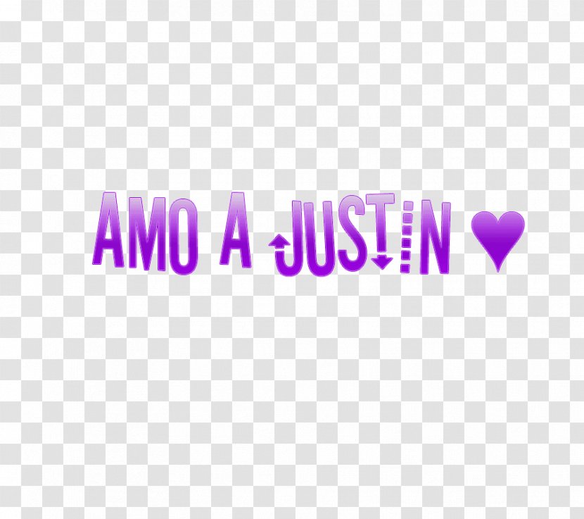 Logo Brand Font Pink M Product - Violet - Justin Bieber Transparent PNG