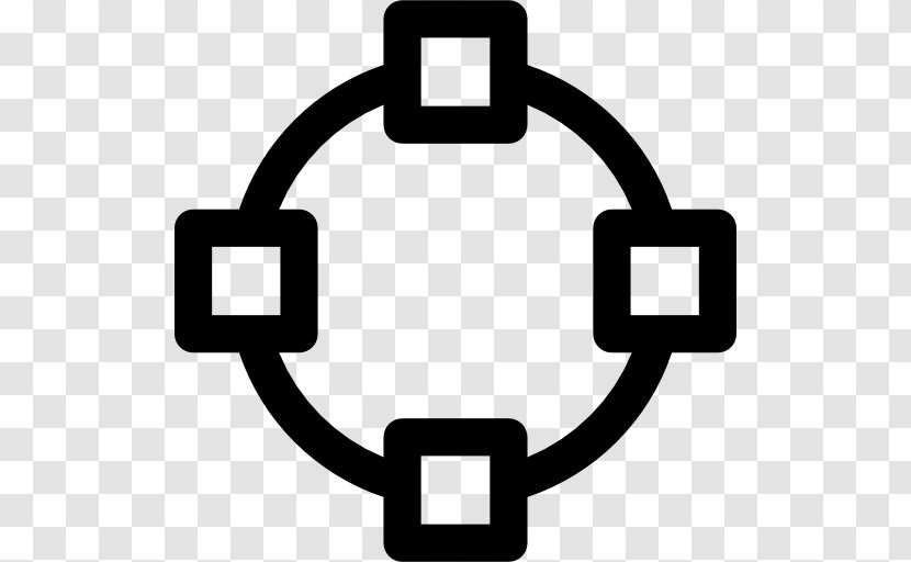 Black And White Symbol Computer Software - Wide Area Network Transparent PNG