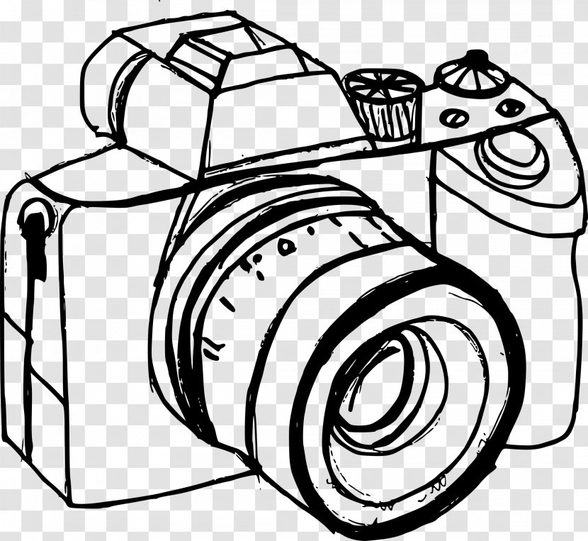 Camera Drawing - Style - Coloring Book Transparent PNG