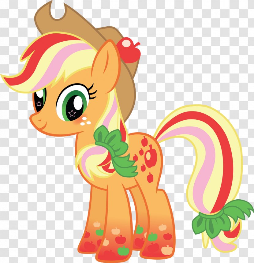 Applejack Pinkie Pie Rarity Fluttershy Rainbow Dash - Little Pony Transparent PNG