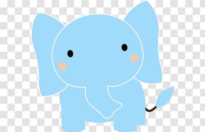 Cute Elephant Leaning On The Left. - Silhouette - Frame Transparent PNG