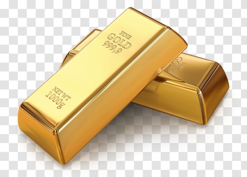 Gold Bar Ingot - Precious Metal Transparent PNG