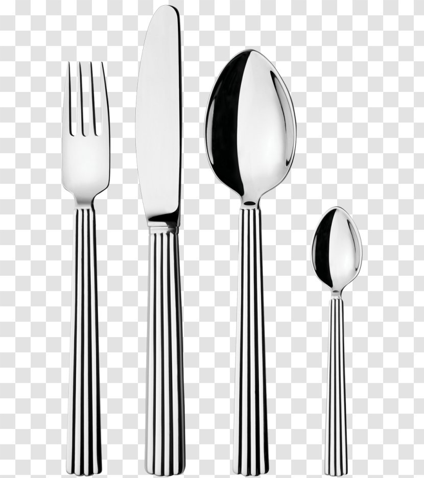 Cutlery Georg Jensen A/S Tableware Designer Stainless Steel - Black And White - Design Transparent PNG