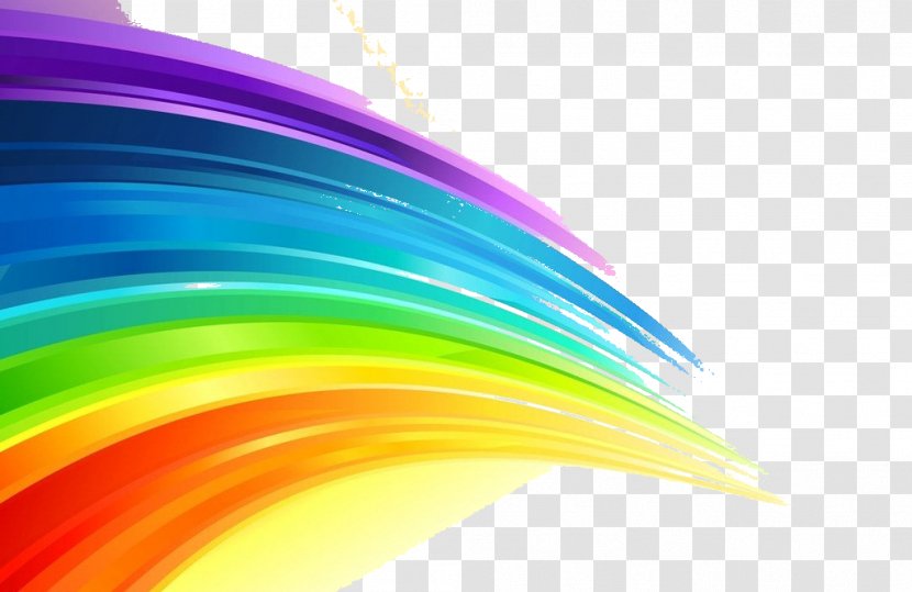 Rainbow - Vecteur - Blue Transparent PNG