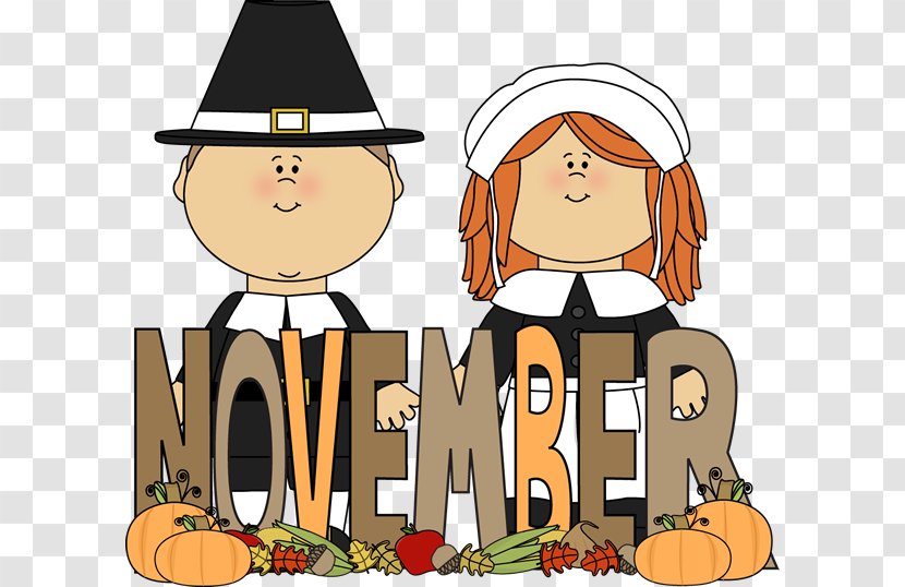 Pilgrims Thanksgiving Clip Art - Blog - November Cliparts Transparent PNG
