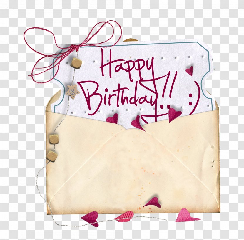 Paper Happy Birthday To You Greeting Card Anniversary - Gift - Envelopes Transparent PNG