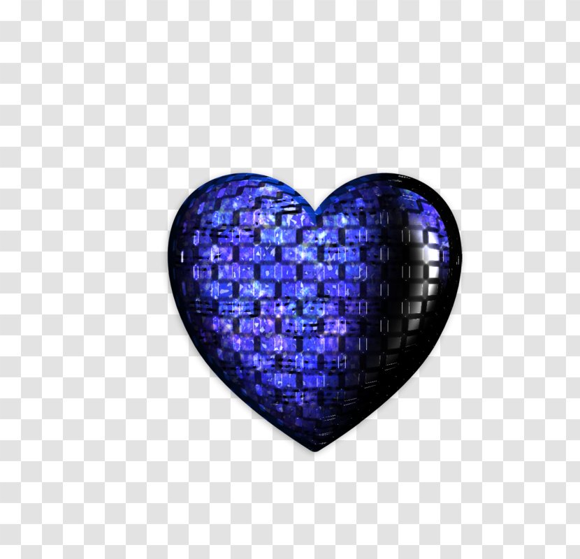 Cobalt Blue Color Red Violet - Heart - Souffle Transparent PNG