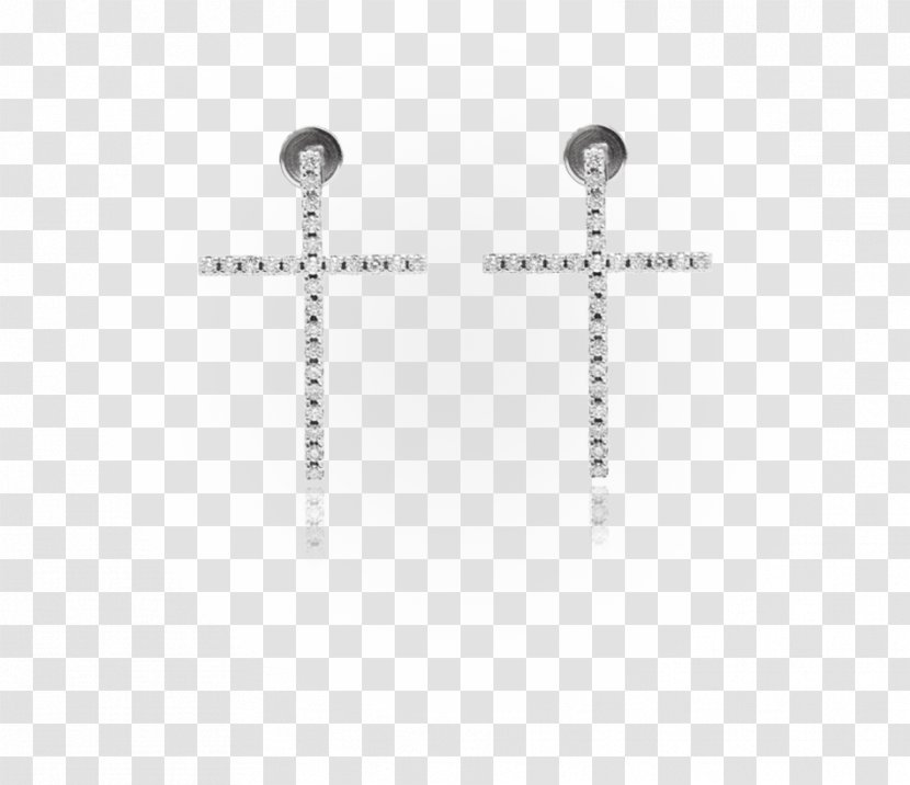 Womens Cross Earrings Jewellery Silver Clip Art - Fashion Accessory Transparent PNG