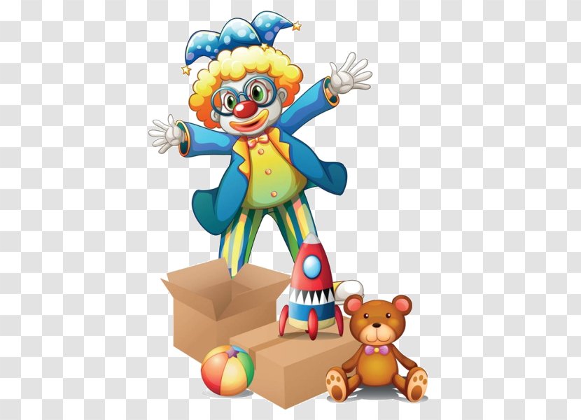 Clown Circus Happy Birthday To You Clip Art - Cartoon Toys Transparent PNG