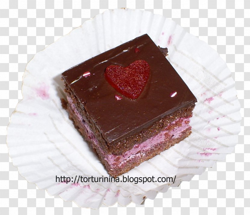 Chocolate Cake Sachertorte Ganache Brownie - Frozen Dessert Transparent PNG