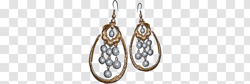 Earring Pearl - Cartoon - Hand-painted Women Supplies Transparent PNG