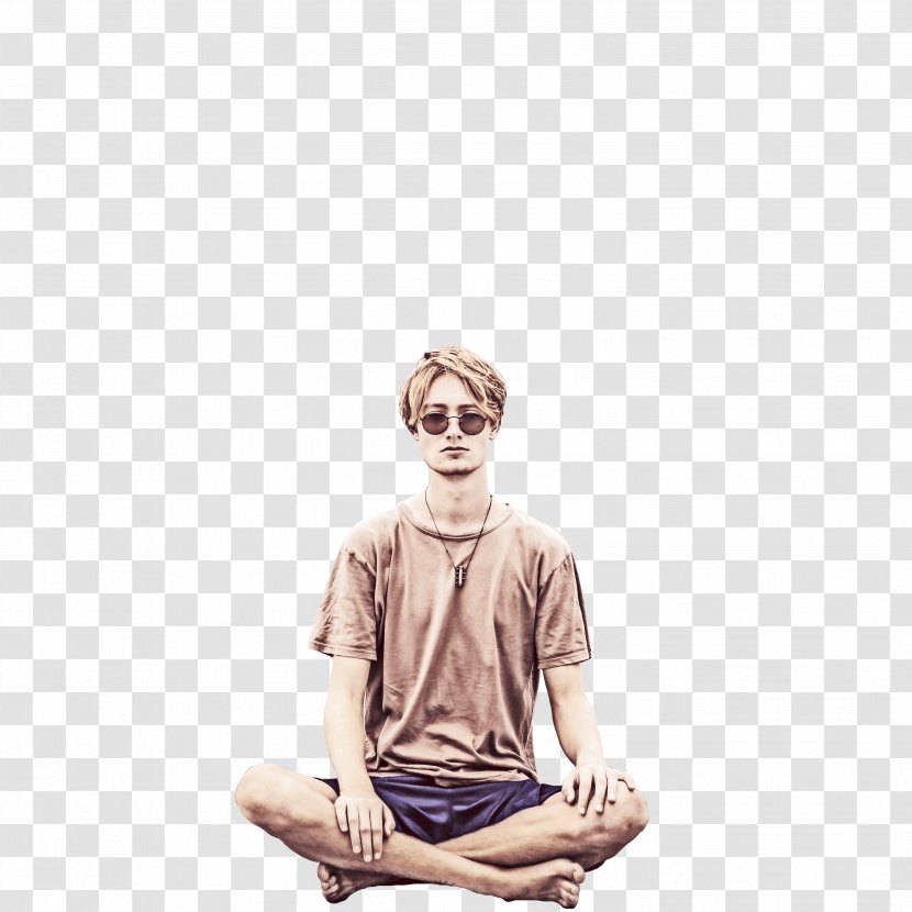Meditation Desktop Wallpaper - Physical Fitness - Man Sitting Transparent PNG