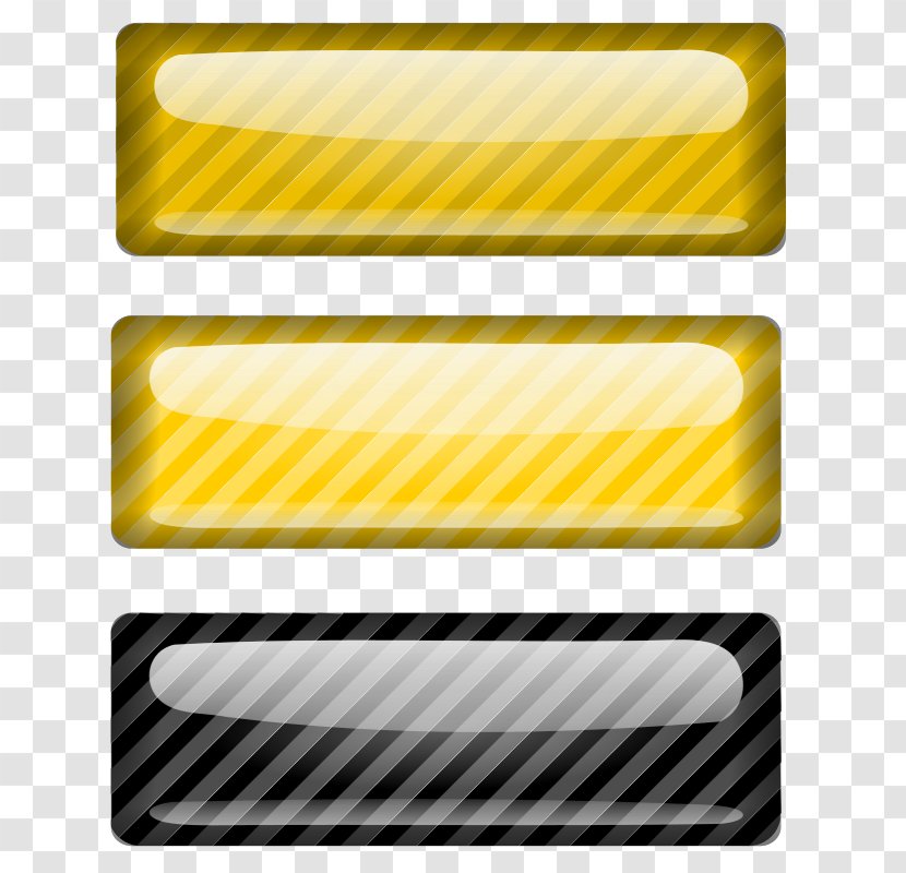 Button Clip Art - Yellow Transparent PNG