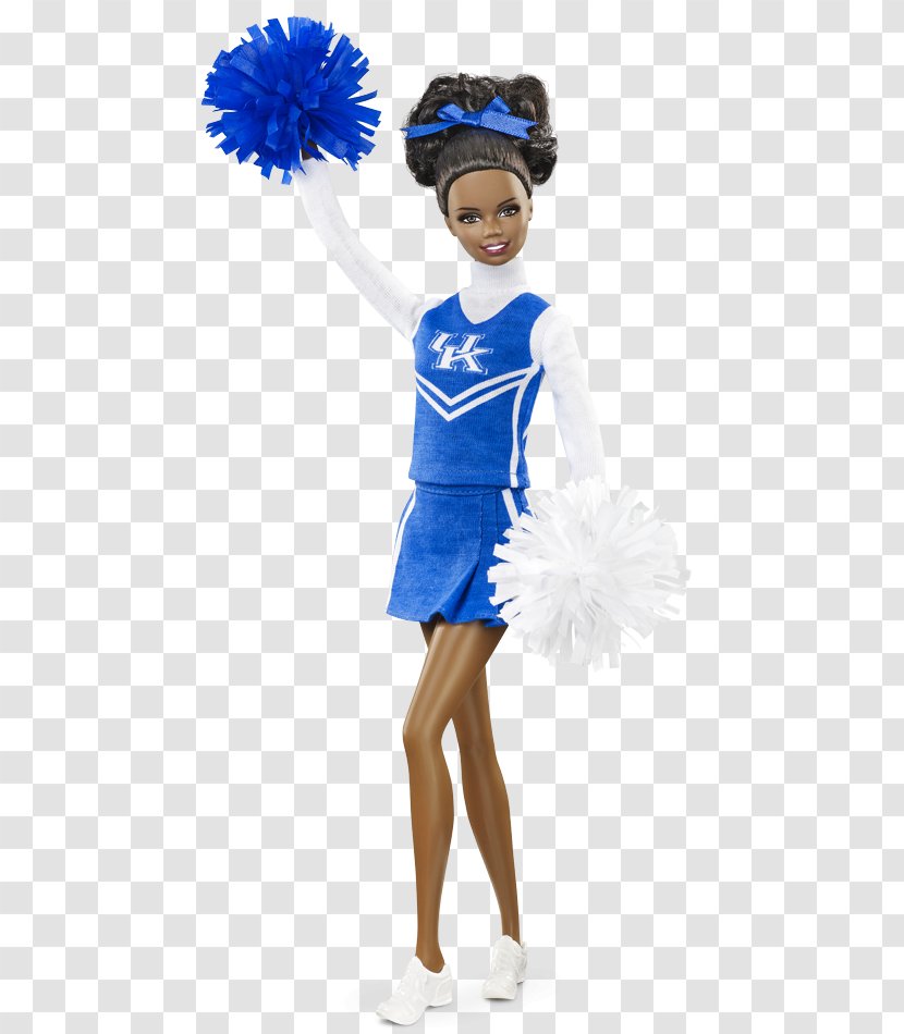 University Of Kentucky Auburn Doll Barbie - Sports Uniform - Cheerleader Transparent PNG