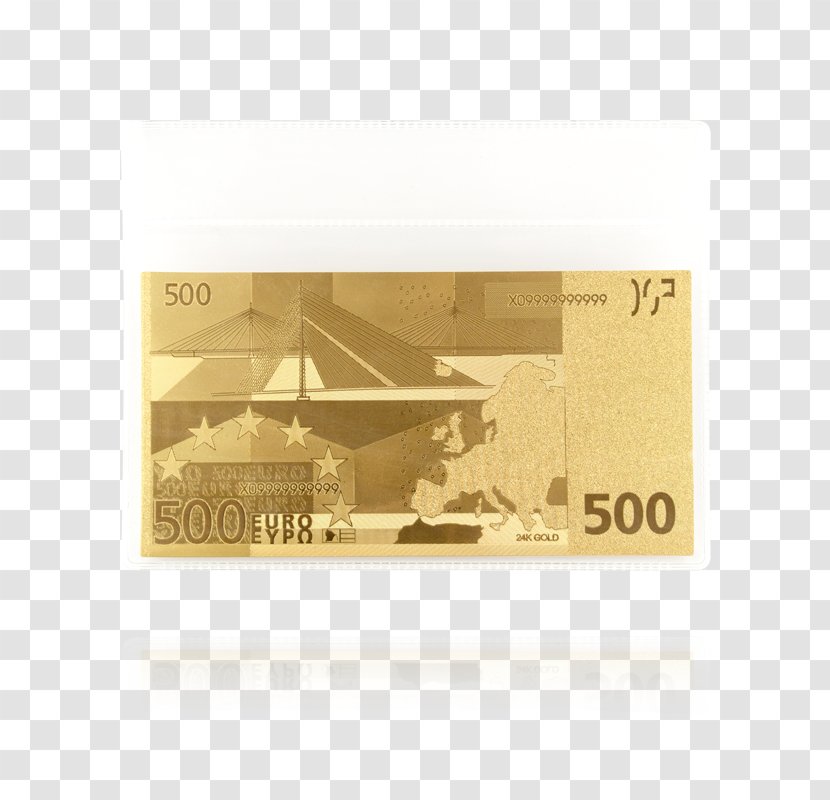 500 Euro Note Banknotes Gold - Silver - Banknote Transparent PNG