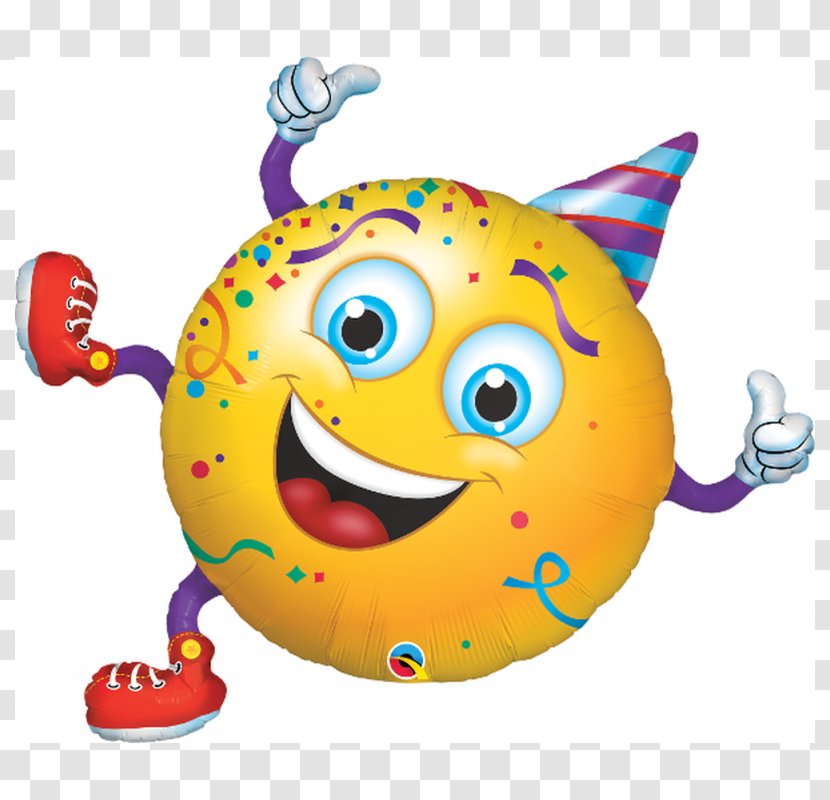 Smiley Emoticon Balloon Party Birthday Transparent PNG