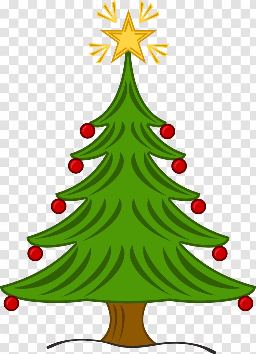 Christmas Tree Clip Art - Evergreen - Xmas Cliparts Transparent PNG