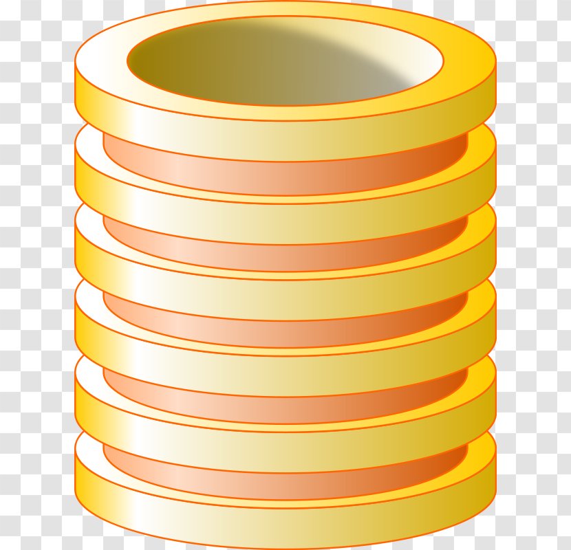 Database Clip Art - Yellow - Symbol Transparent PNG