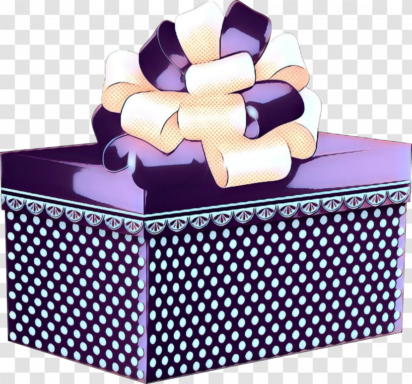 Violet Purple Present Box Pattern - Rectangle Transparent PNG