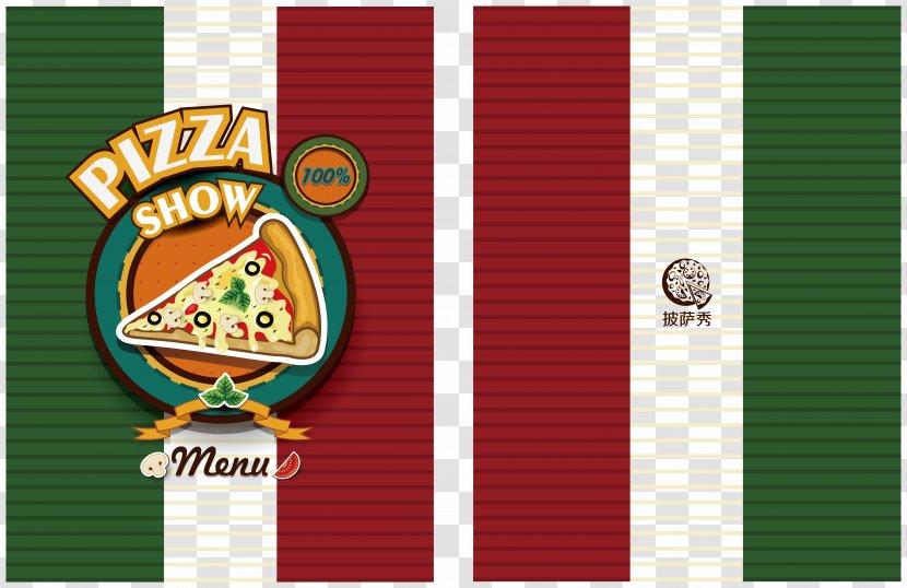 Pizza Italian Cuisine Fast Food Menu - Vector Transparent PNG