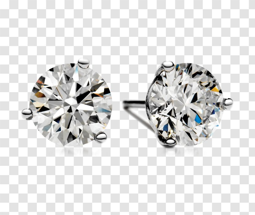 Earring Hearts On Fire Diamond Cut Gemological Institute Of America - Jewellery - A Pair Rings Transparent PNG