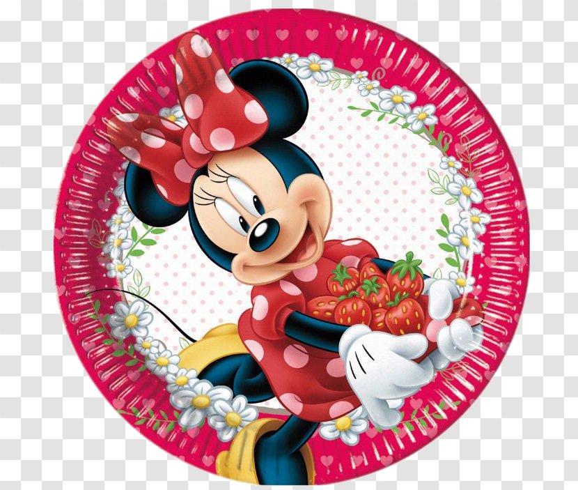 Minnie Mouse Party And Petals Birthday Paper - Child Transparent PNG