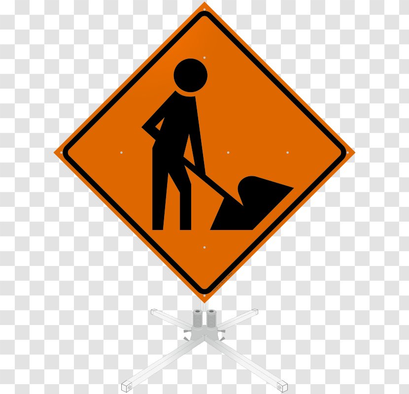 Traffic Sign Architectural Engineering Roadworks Construction Worker - Road Transparent PNG