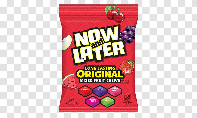 Now & Later Extreme Sour Fruit Chews And Candy Food - Processed - Top Secret Mission Party Supplies Transparent PNG