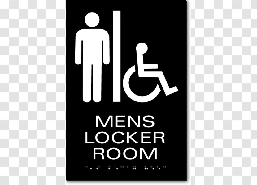 Accessible Toilet ADA Signs Americans With Disabilities Act Of 1990 Disability Unisex Public - Locker Room Transparent PNG