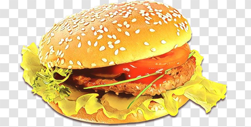 Hamburger - Food - Breakfast Sandwich Dish Transparent PNG