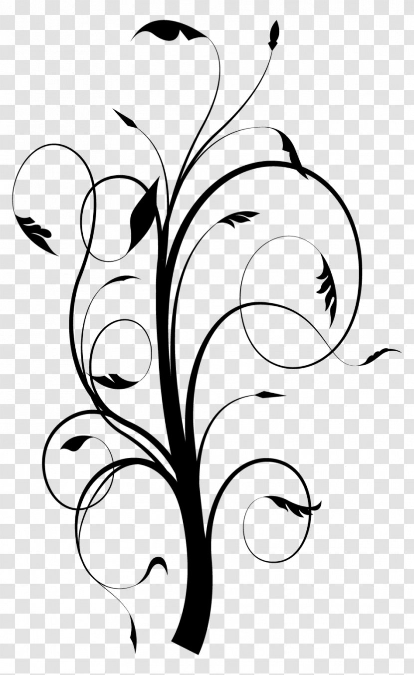 Flower Black And White Line Art Monochrome Photography - Artwork - Flourish Transparent PNG