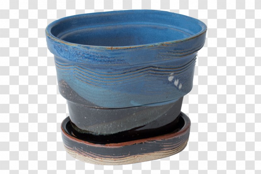 Flowerpot Pottery Plastic Cobalt Blue - Artifact - Tray Transparent PNG