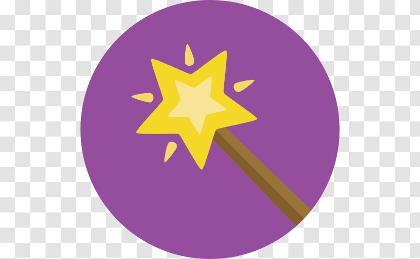 Icon Design Magic - Star - Wand Transparent PNG