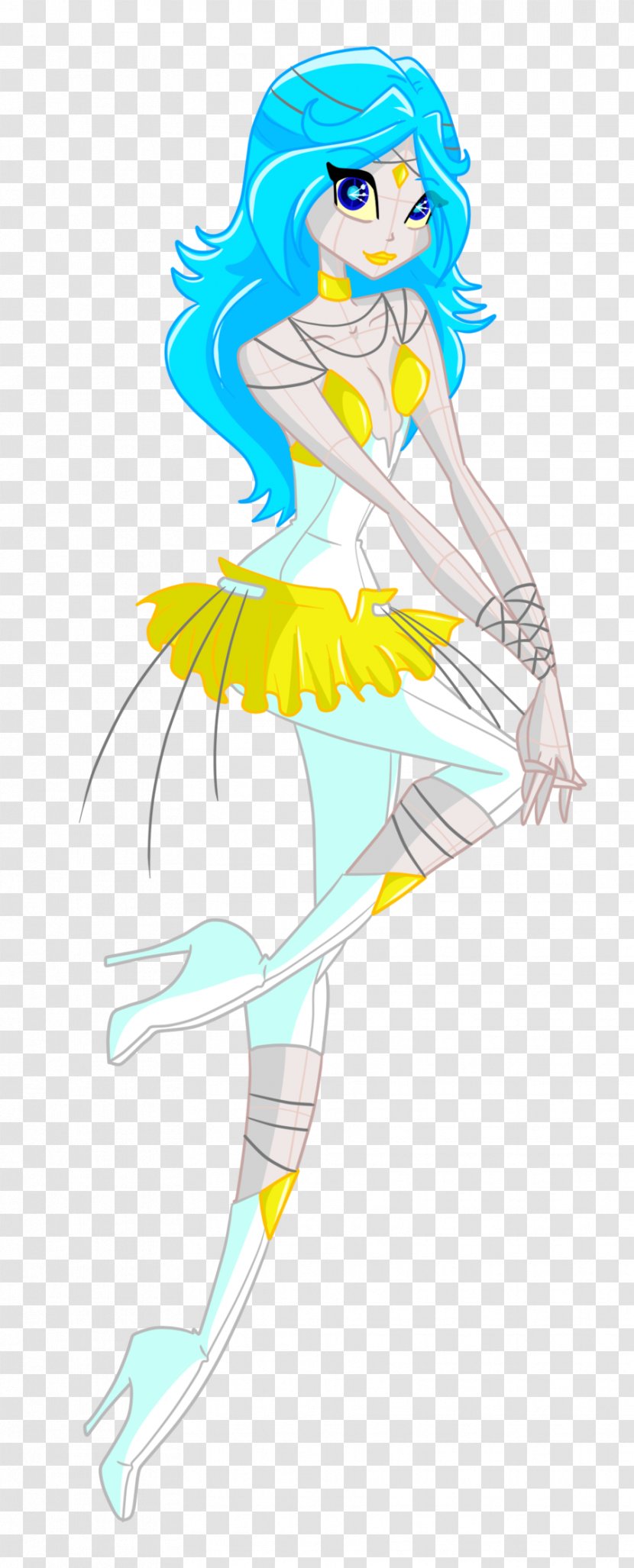 Clothing Mammal Mermaid Costume Design - Watercolor Transparent PNG