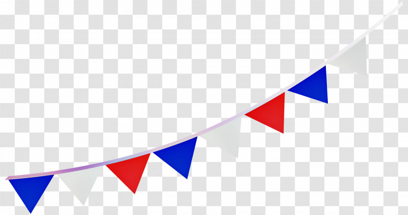 Blue Line Flag Font Logo Transparent PNG