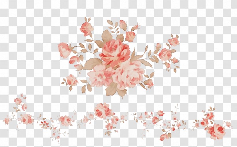 Cherry Blossom - Watercolor - Branch Transparent PNG