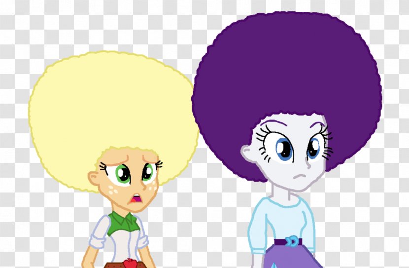 Rarity Applejack Afro Pinkie Pie Hairstyle - Cartoon - Tapered Natural Hairstyles 2017 Transparent PNG