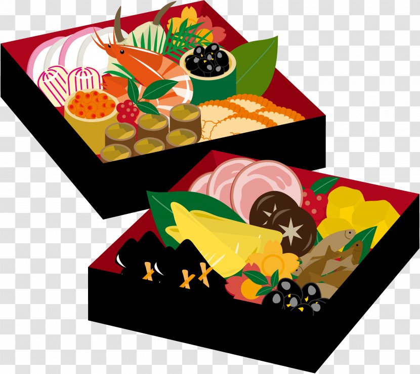 Osechi Japanese Cuisine New Year Food - Traditional Transparent PNG