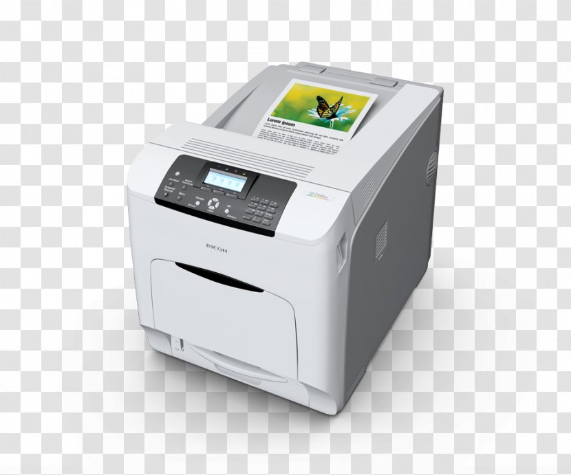 Ricoh Aficio SP C440DN Colour Laser Printer LAN Duplex Drukarka Laserowa Paper - Dots Per Inch Transparent PNG