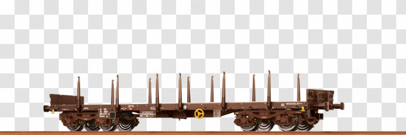 BRAWA Goods Wagon HO Scale Rail Transport Modelling Flatcar - Covered - Model Building Transparent PNG