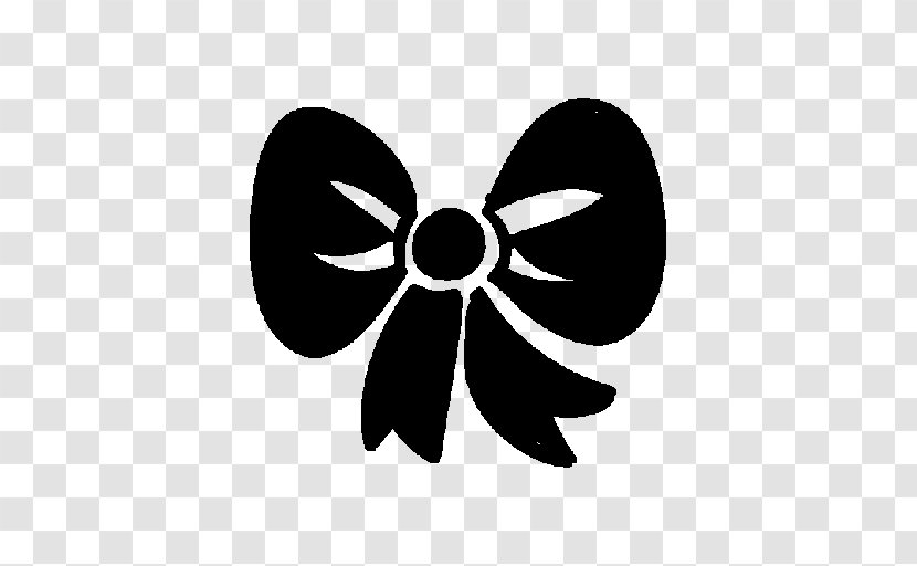 Bow Icon - Flower - Monochrome Photography Transparent PNG