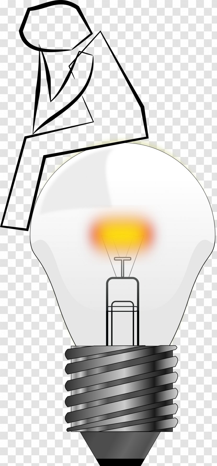 Incandescent Light Bulb Lamp Electric Clip Art - Electricity Transparent PNG