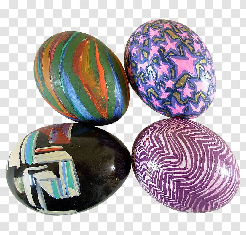 Easter Egg Bead - Gemstone - Hand-painted Transparent PNG