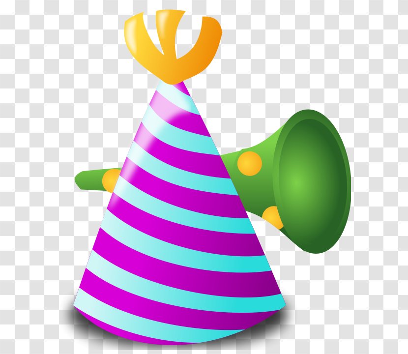 Birthday Cake Party Hat Clip Art - Cone Transparent PNG