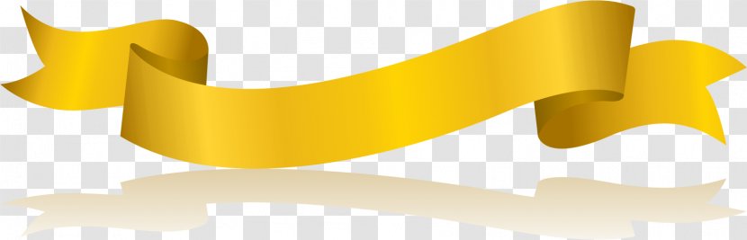 Gold Euclidean Vector - Designer - Golden Ribbon Transparent PNG