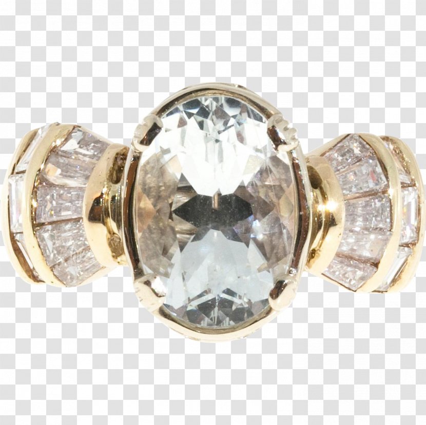 Diamond Engagement Ring Sapphire Gold Transparent PNG