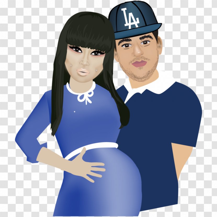 Blac Chyna Rob Kardashian & Keeping Up With The Kardashians Pregnancy - Watercolor Transparent PNG