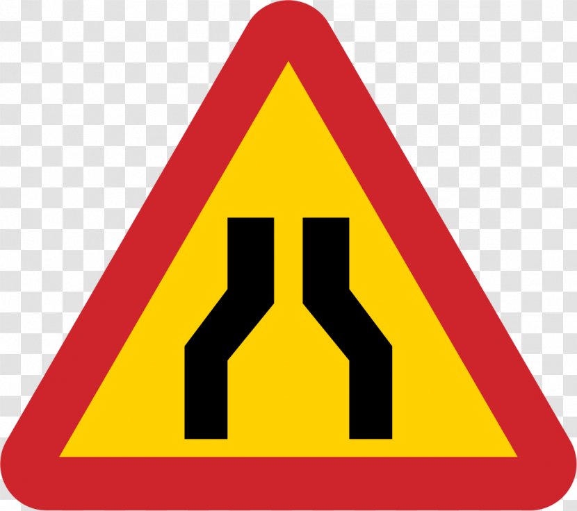 Traffic Sign Road Warning Intersection - Signs Transparent PNG