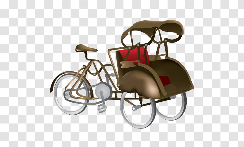 Cycle Rickshaw Bicycle Saddles - Tricycle Transparent PNG